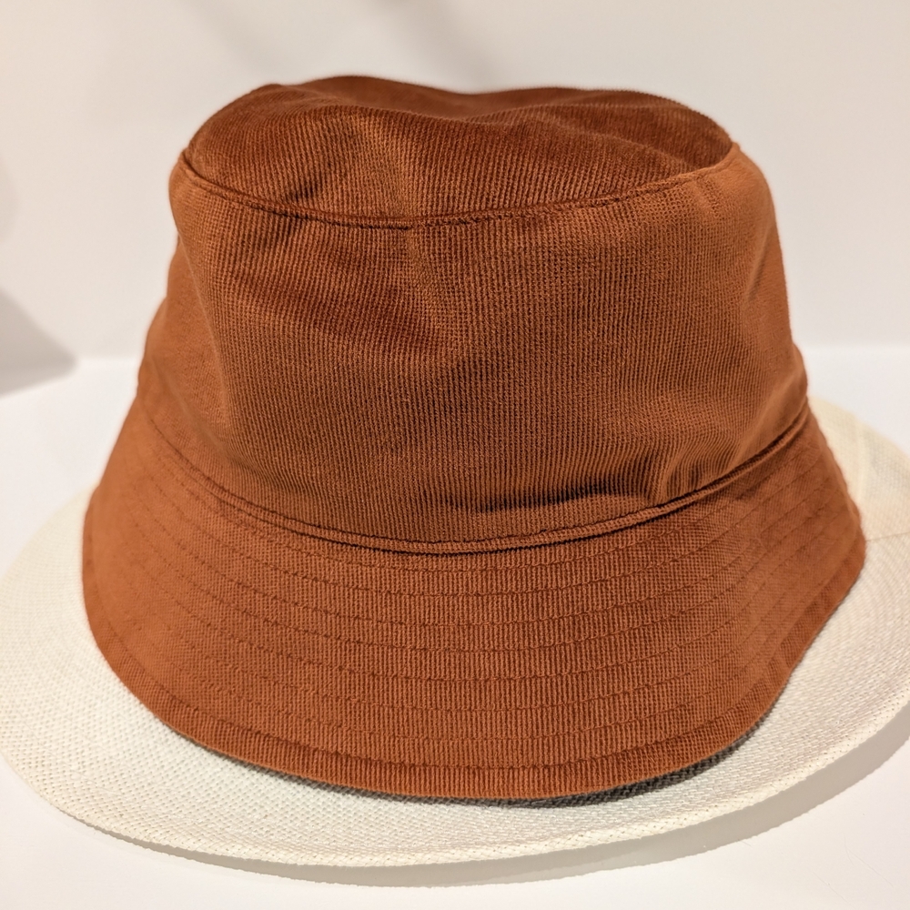 Anthropologie Camel Suede Bucket Hat